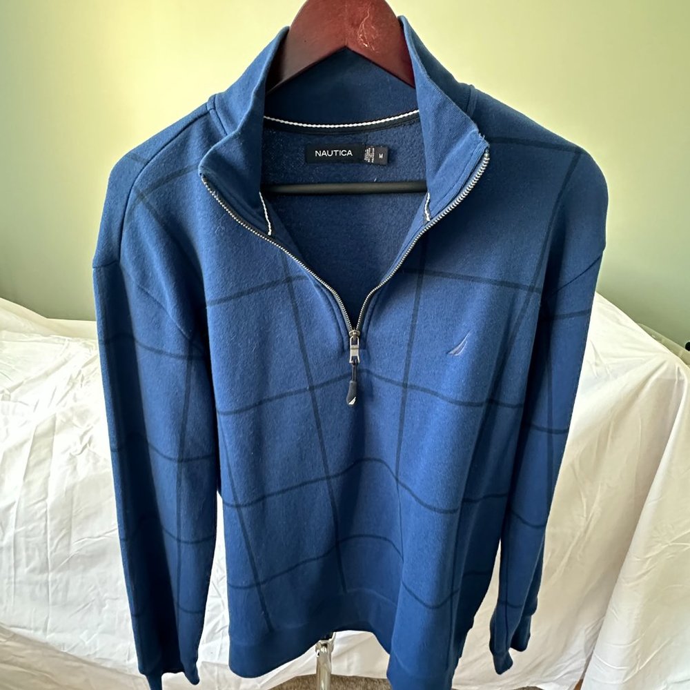 Nautica Blue 1/4 Zip - Size M